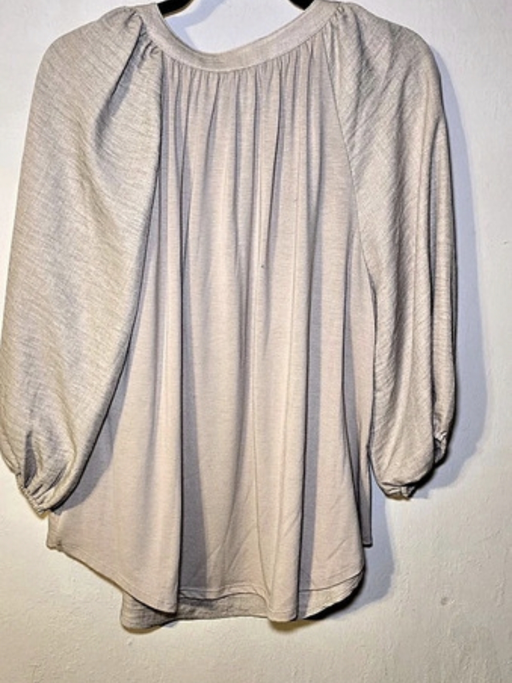 Cienautti Pleated Blouse in Beige Like New